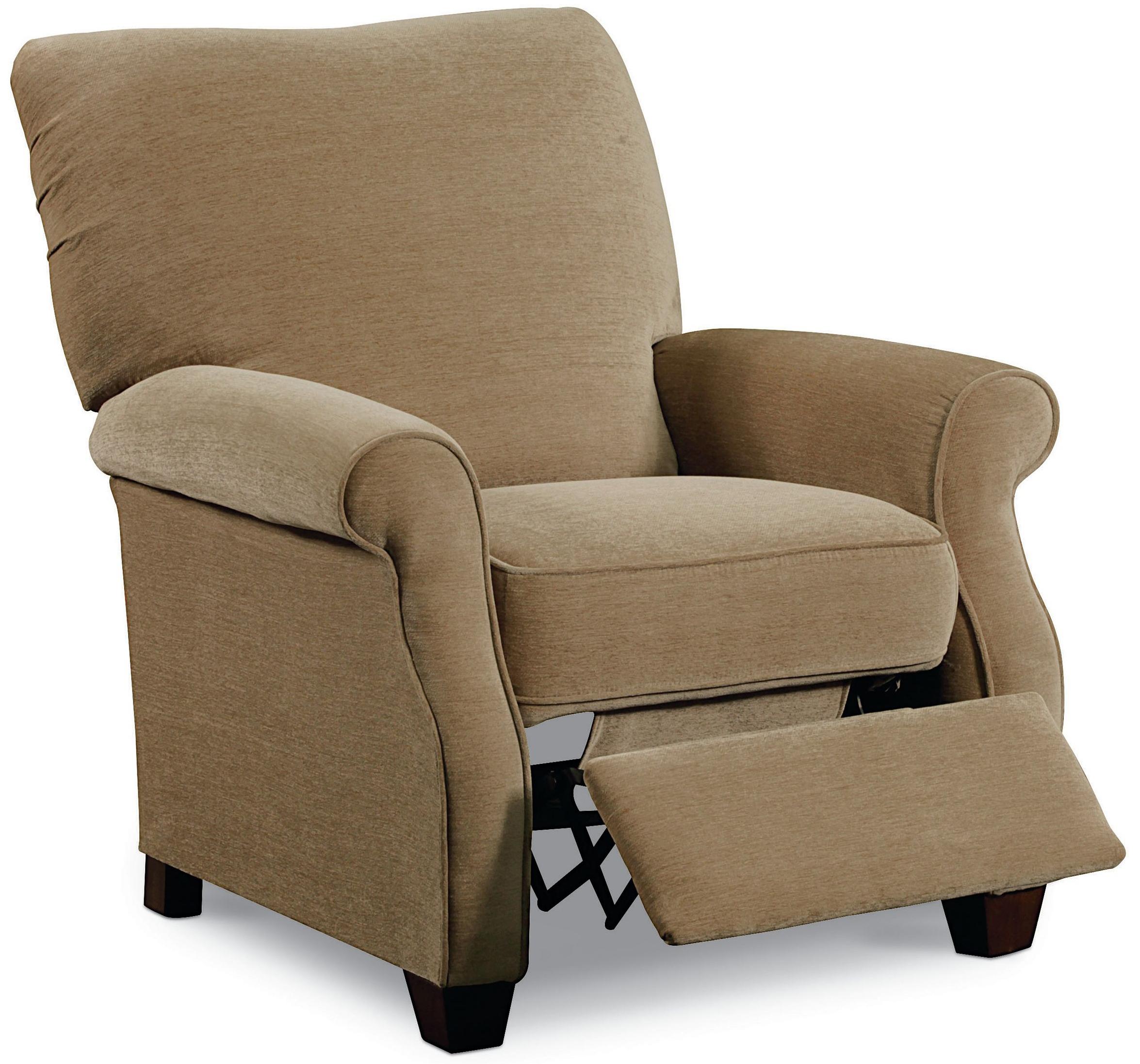 Lane Low Leg Recliners Casual Jill Loleg Recliner with Rolled Arms and Exposed Wood Feet AHFA